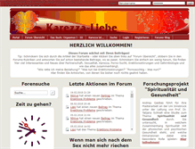 Tablet Screenshot of karezzaliebe.de